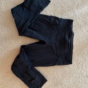 Athleta Black High-Rise Drawstring Leggings